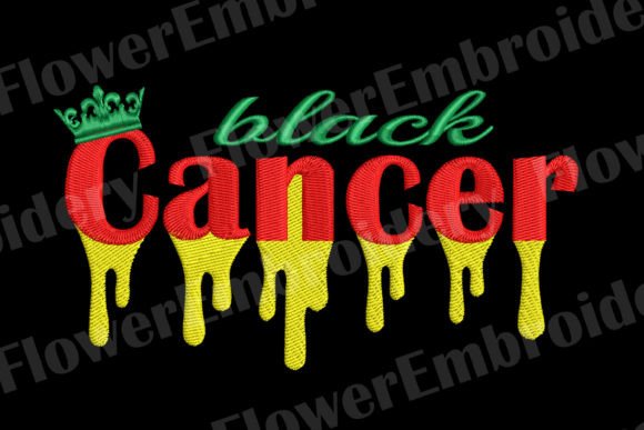 Cancer Zodiac Embroidery