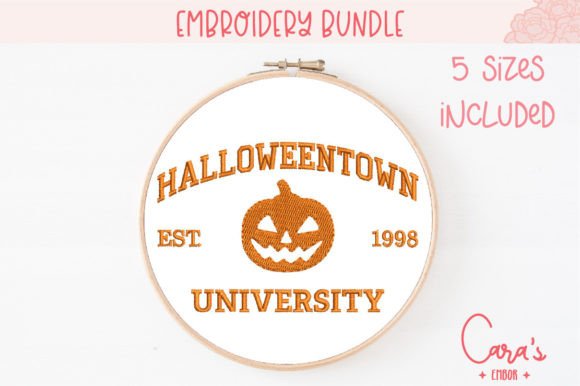 Halloweentown Embroidery Design