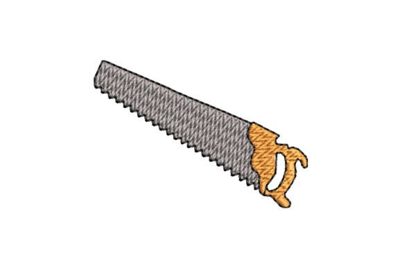 Hand Saw Tools Embroidery Design