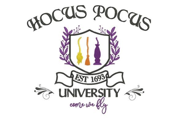 Hocus Pocus University Embroidery