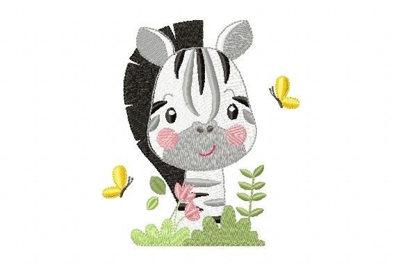 Zebra Boy Embroidery Design